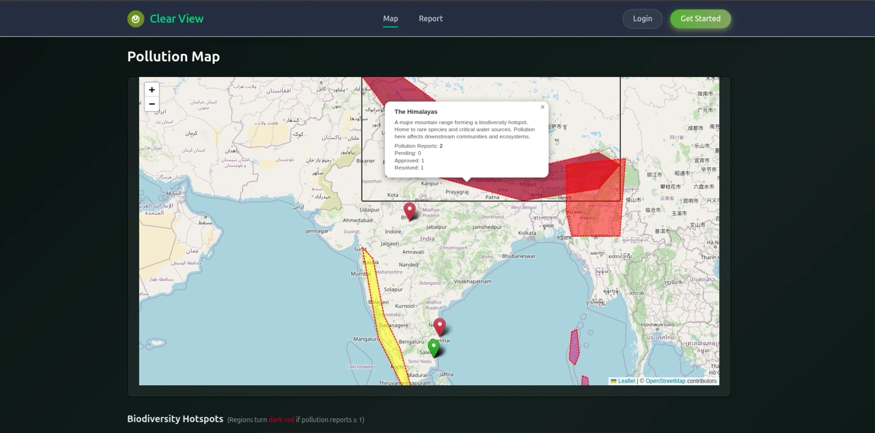 Clearview Eco Civic Map